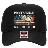 Professional Master Baiter Retro American Flag Hat thumb 0