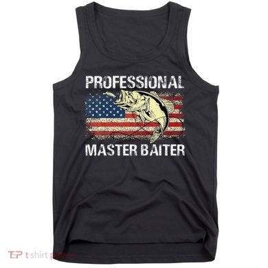 Professional Master Baiter Retro American Flag Tank Top