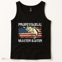Professional Master Baiter Retro American Flag Tank Top thumb 2