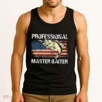 Professional Master Baiter Retro American Flag Tank Top thumb 3