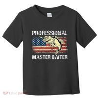 Professional Master Baiter Retro American Flag Toddler T-Shirt thumb 0