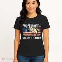 Professional Master Baiter Retro American Flag Women's T-Shirt thumb 4