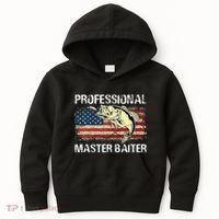 Professional Master Baiter Retro American Flag Kids Hoodie thumb 0