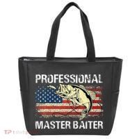 Professional Master Baiter Retro American Flag Tote Bag thumb 0