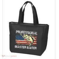 Professional Master Baiter Retro American Flag Tote Bag thumb 3
