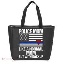 Police Mom Blue Line Flag Heart Tote Bag thumb 0