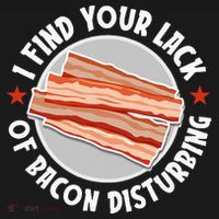 Pork Meat Bacon Lover I Find Your Lack Of Bacon Disturbing Tank Top thumb 6