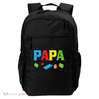 Papa Master Builder Building Bricks Blocks Family Set Parent Backpack