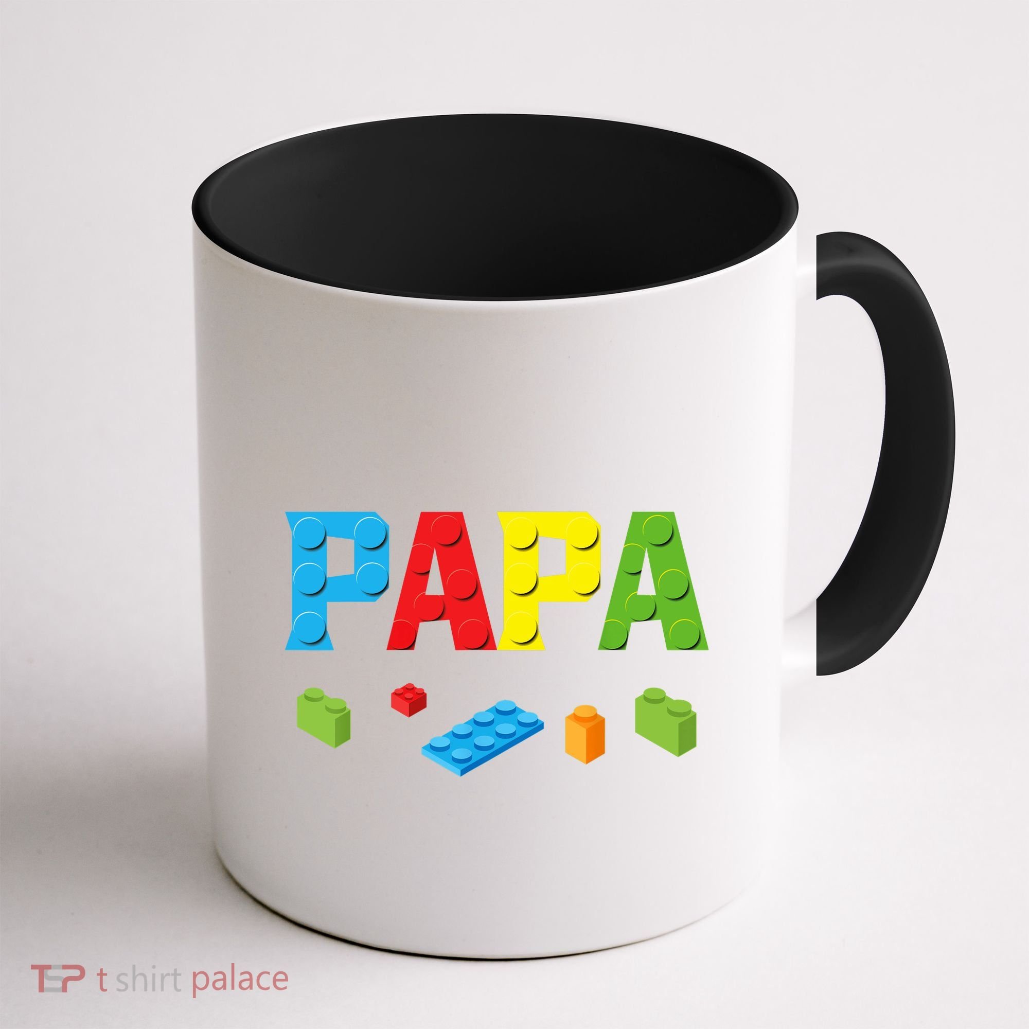 Papa Master Builder Building Bricks Blocks Family Set Parent Coffee Mug