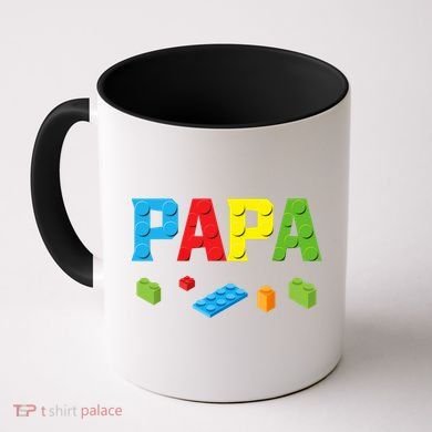 Papa Master Builder Building Bricks Blocks Family Set Parent Coffee Mug