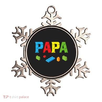 Papa Master Builder Building Bricks Blocks Family Set Parent Ornament