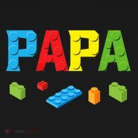 Papa Master Builder Building Bricks Blocks Family Set Parent Ornament thumb 1