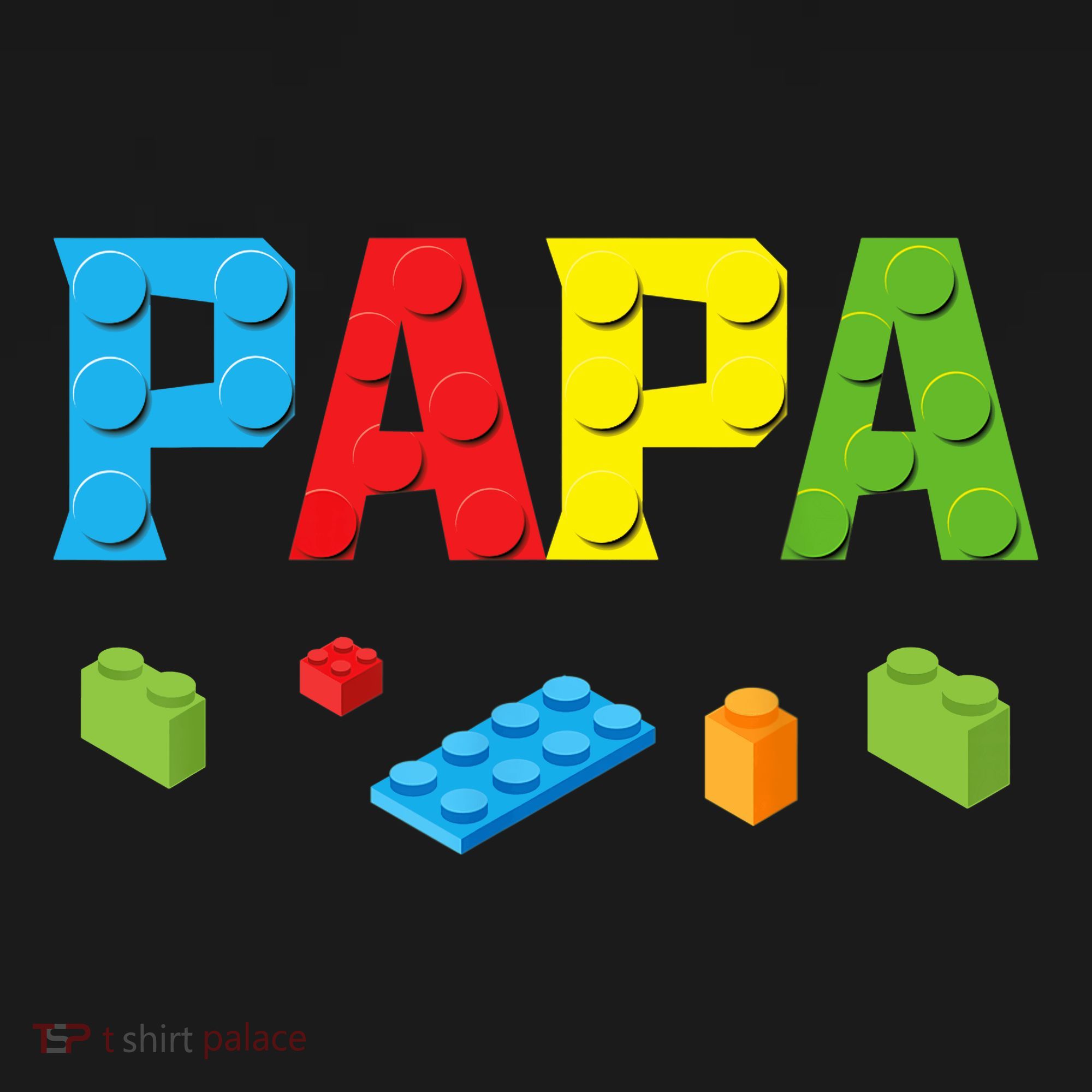 Papa Master Builder Building Bricks Blocks Family Set Parent Ornament
