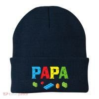 Papa Master Builder Building Bricks Blocks Family Set Parent Beanie thumb 0