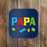 Papa Master Builder Building Bricks Blocks Family Set Parent Coaster thumb 0