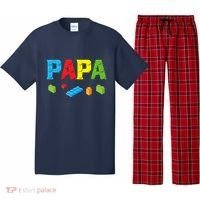 Papa Master Builder Building Bricks Blocks Family Set Parent Pajama Set thumb 0