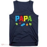 Papa Master Builder Building Bricks Blocks Family Set Parent Tank Top thumb 0