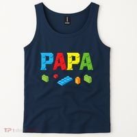 Papa Master Builder Building Bricks Blocks Family Set Parent Tank Top thumb 2