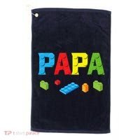 Papa Master Builder Building Bricks Blocks Family Set Parent Golf Towel thumb 0