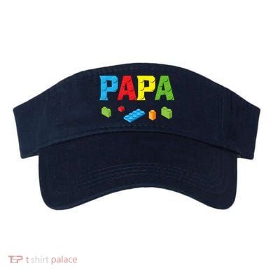 Papa Master Builder Building Bricks Blocks Family Set Parent Visor