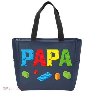Papa Master Builder Building Bricks Blocks Family Set Parent Tote Bag