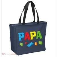 Papa Master Builder Building Bricks Blocks Family Set Parent Tote Bag thumb 2