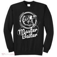 Professional Master Baiter Retro American Flag Funny Fishing Sweatshirt thumb 0