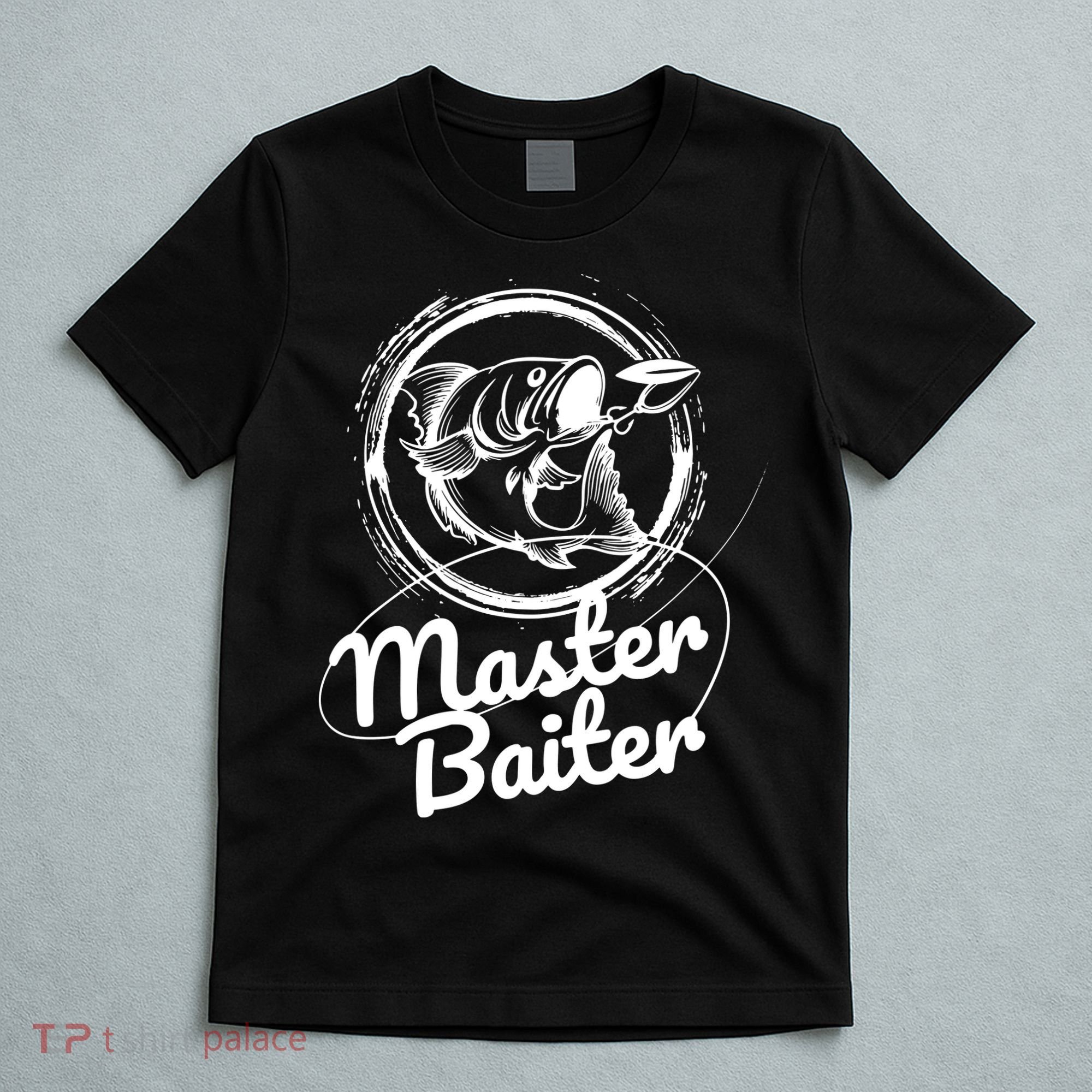 Professional Master Baiter Retro American Flag Funny Fishing T-Shirt