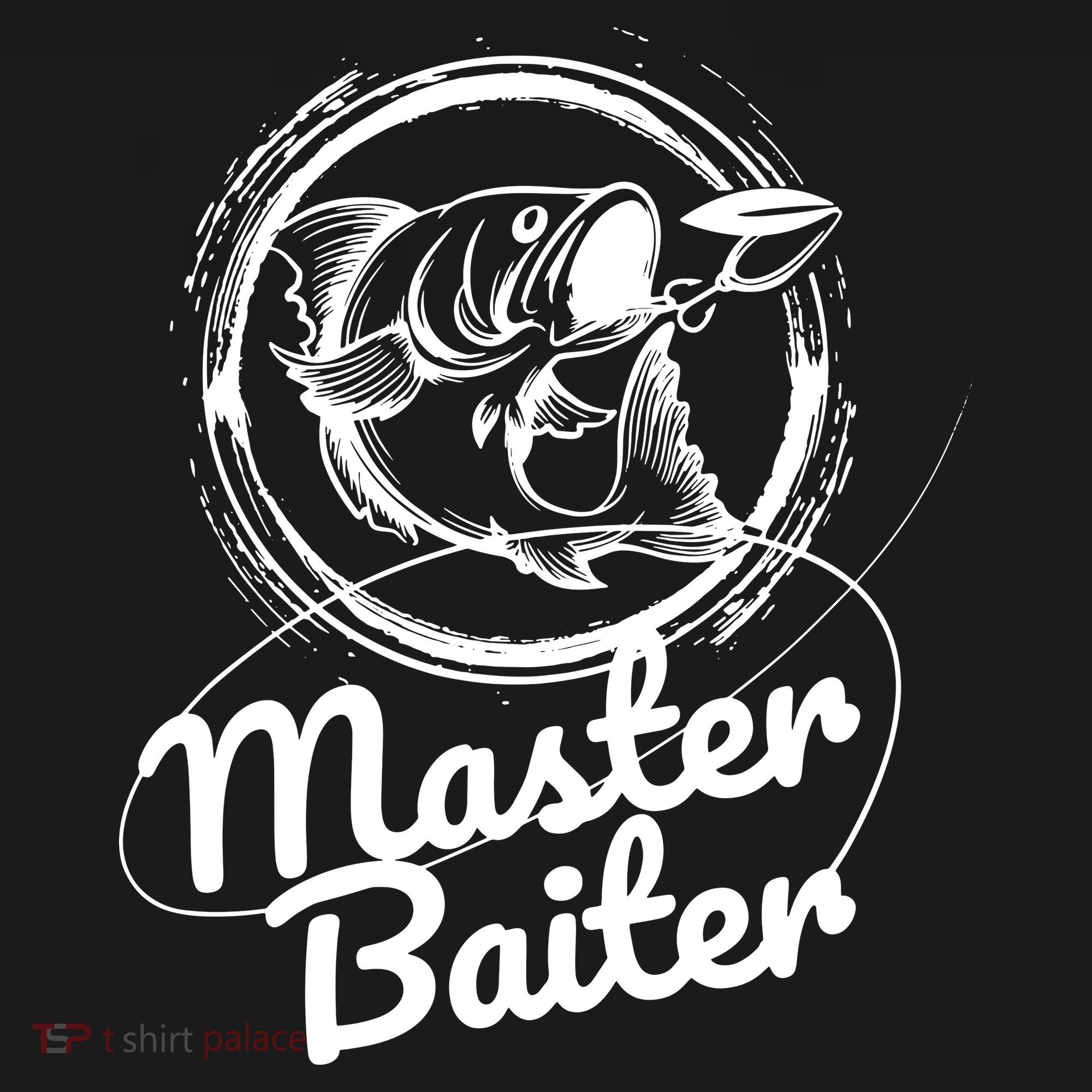 Professional Master Baiter Retro American Flag Funny Fishing T-Shirt