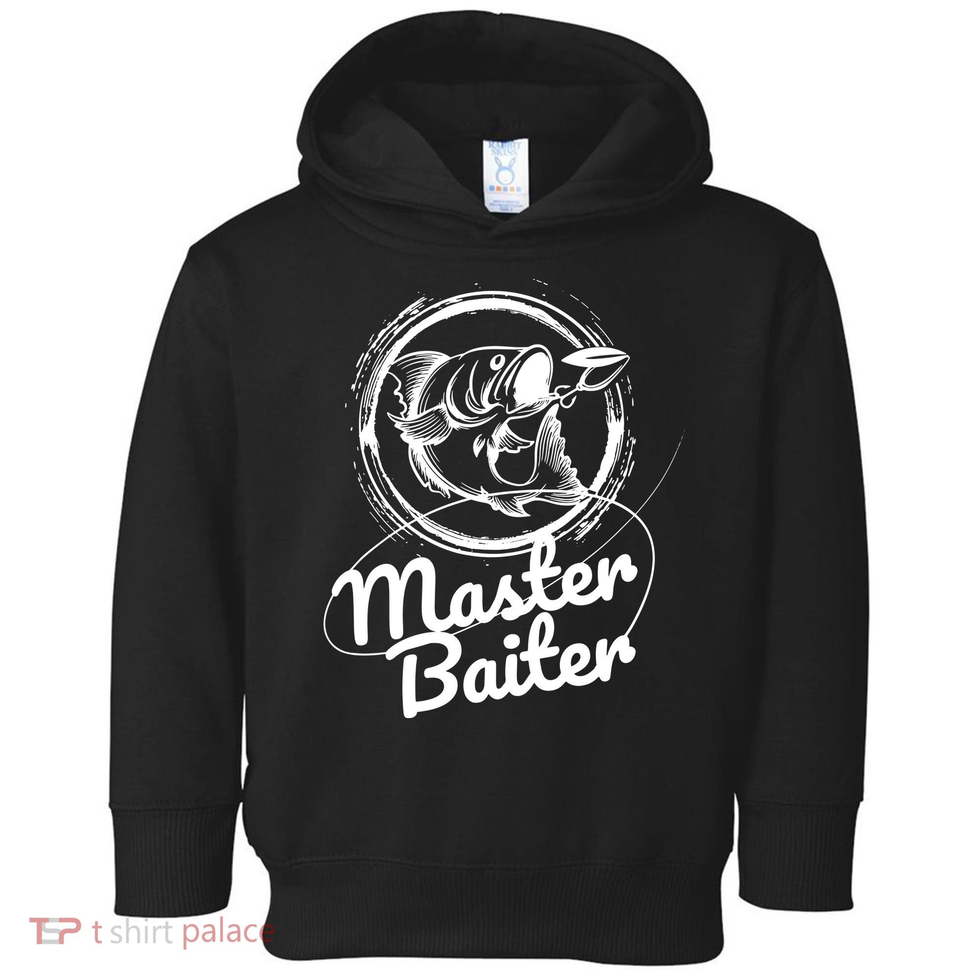 Professional Master Baiter Retro American Flag Funny Fishing Toddler Hoodie