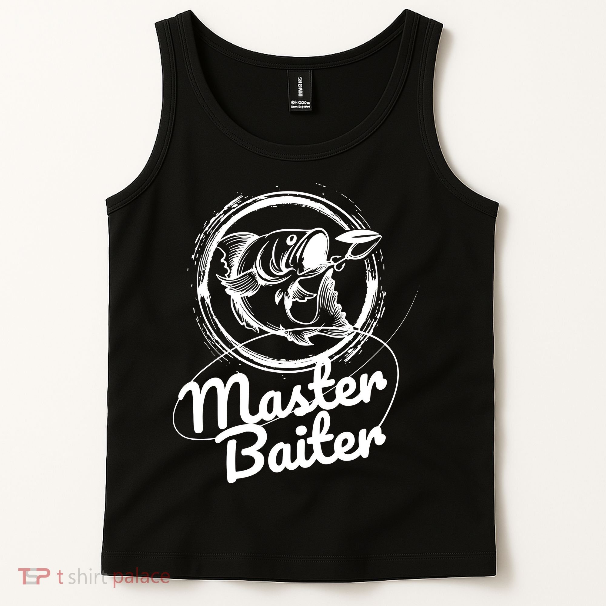 Professional Master Baiter Retro American Flag Funny Fishing Tank Top