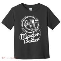 Professional Master Baiter Retro American Flag Funny Fishing Toddler T-Shirt thumb 0