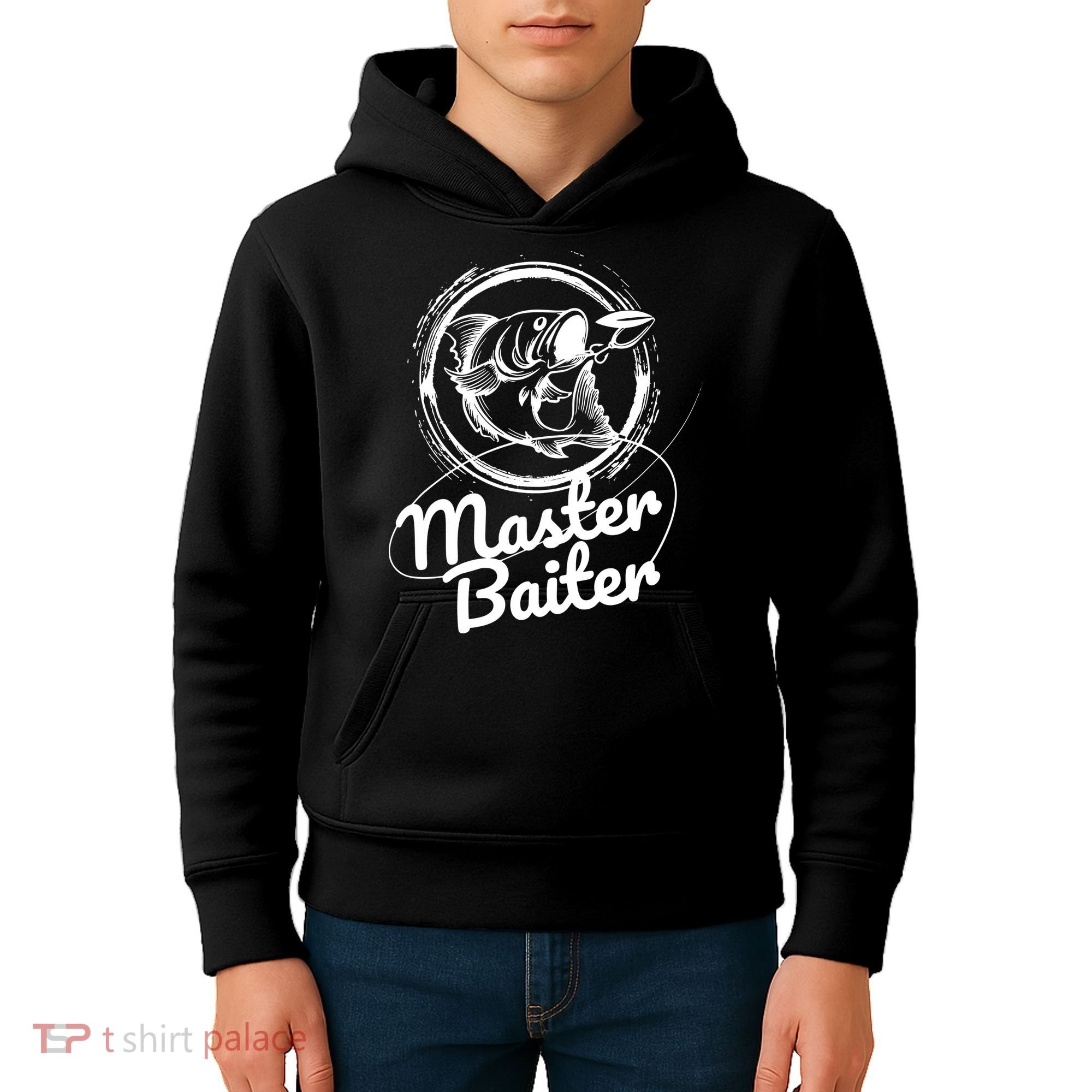 Professional Master Baiter Retro American Flag Funny Fishing Kids Hoodie