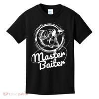 Professional Master Baiter Retro American Flag Funny Fishing Kids T-Shirt thumb 0
