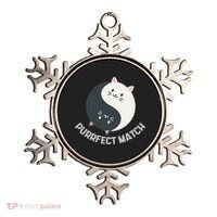 Purrfect Match Balance Cats Cute Kawaii Art Ornament thumb 0