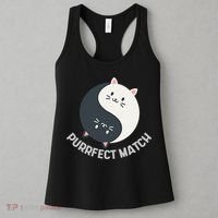 Purrfect Match Balance Cats Cute Kawaii Art Women's Tank Top thumb 3
