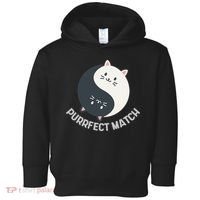 Purrfect Match Balance Cats Cute Kawaii Art Toddler Hoodie thumb 0