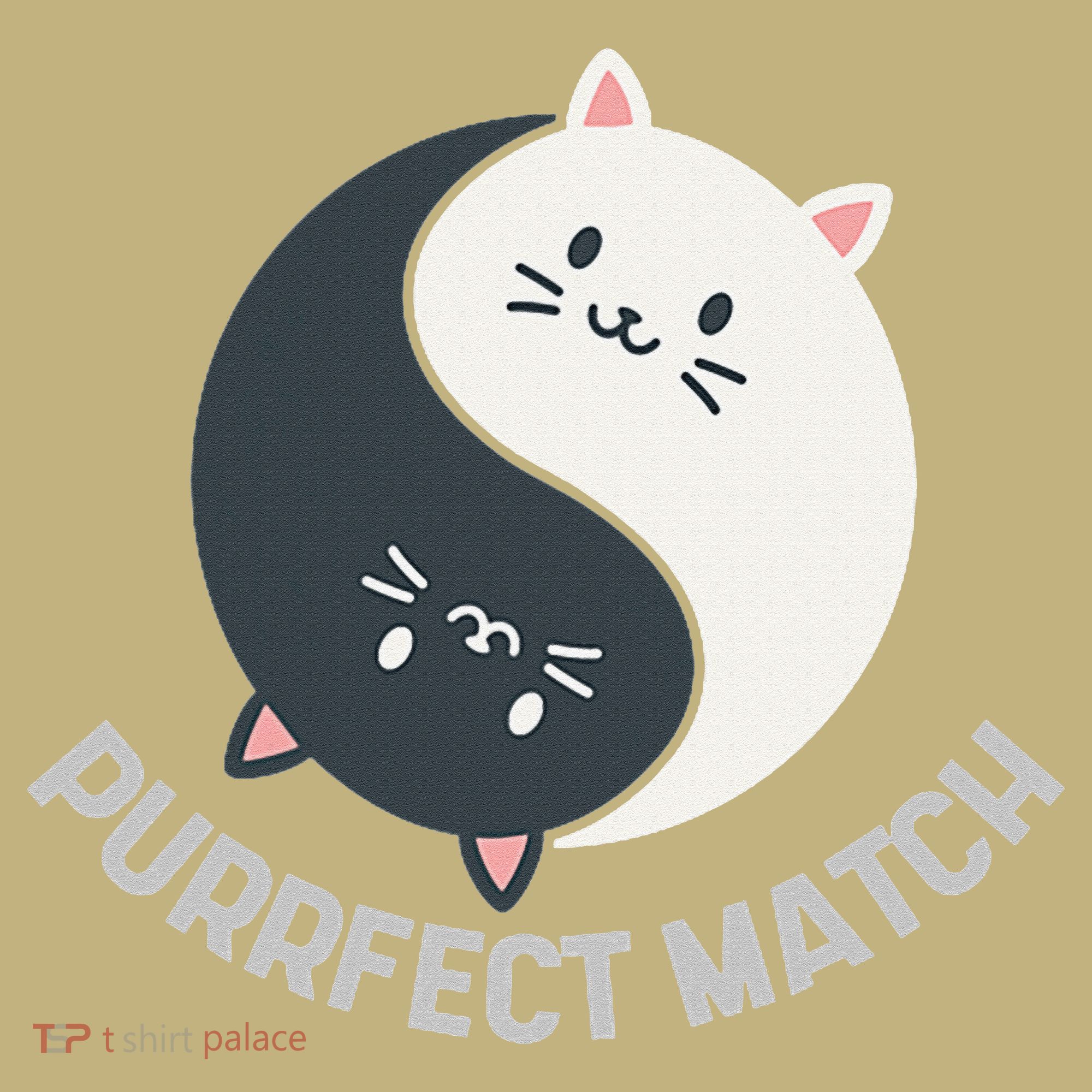 Purrfect Match Balance Cats Cute Kawaii Art Sweatshirt