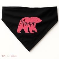 Pink Mama Bear USA-Made Doggie Bandana thumb 0