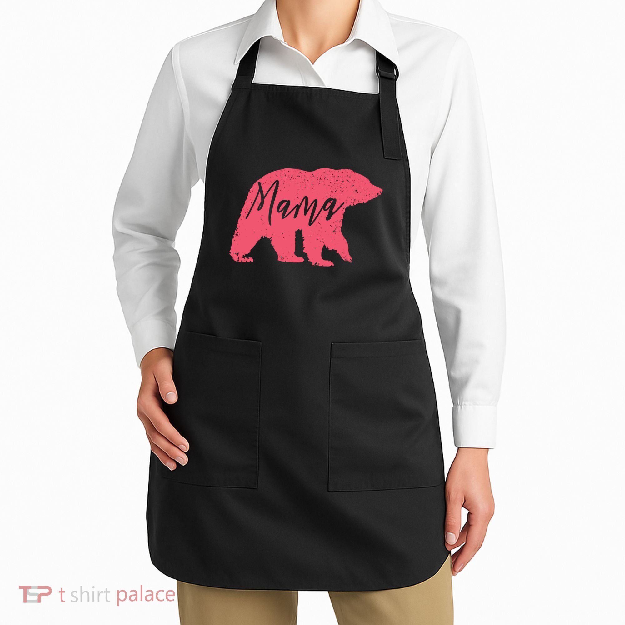 Pink Mama Bear Apron