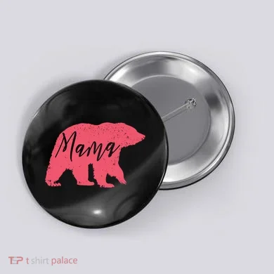 Pink Mama Bear Button