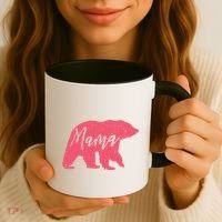 Pink Mama Bear Coffee Mug thumb 3
