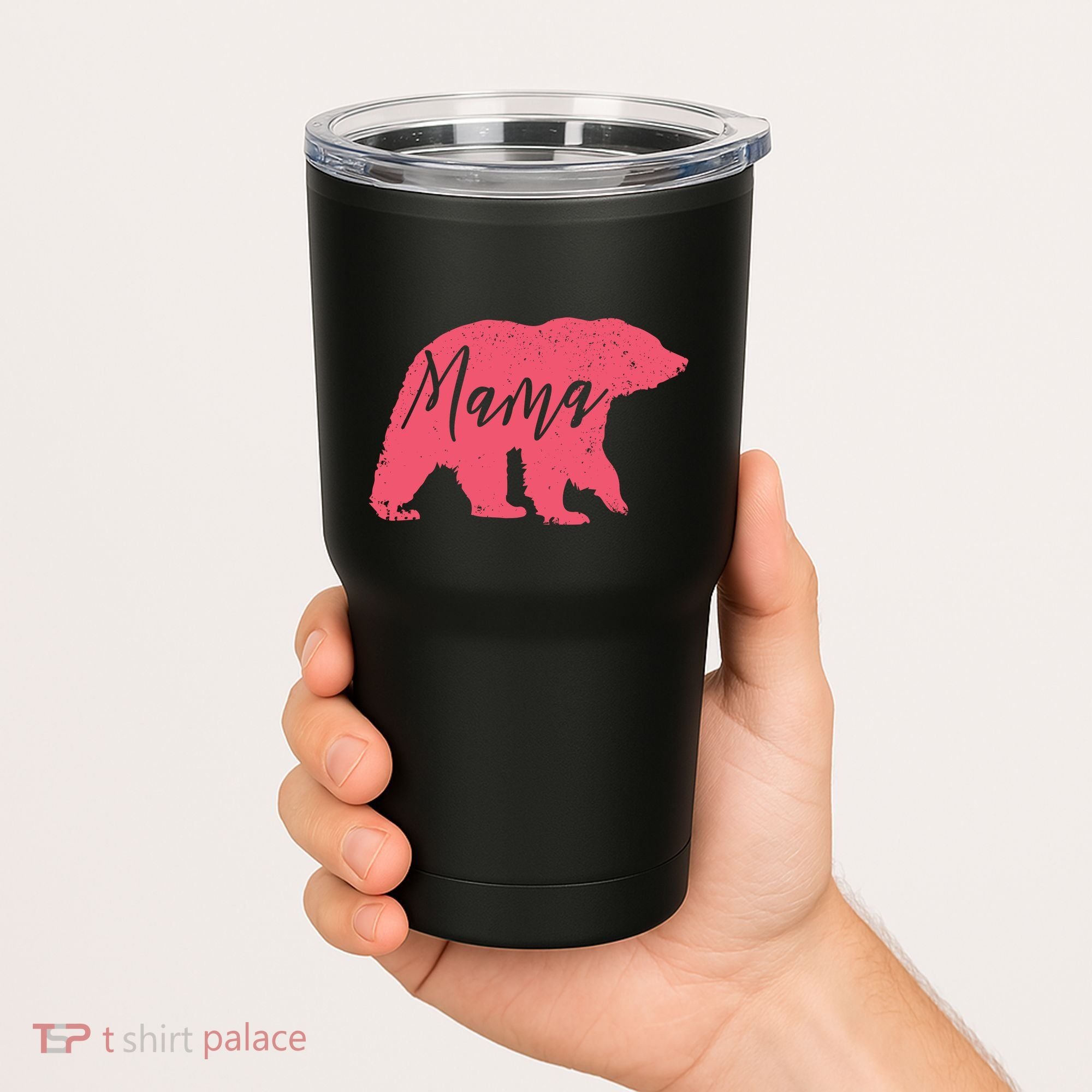 Pink Mama Bear Tumbler