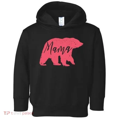 Pink Mama Bear Toddler Hoodie