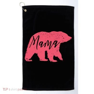 Pink Mama Bear Golf Towel