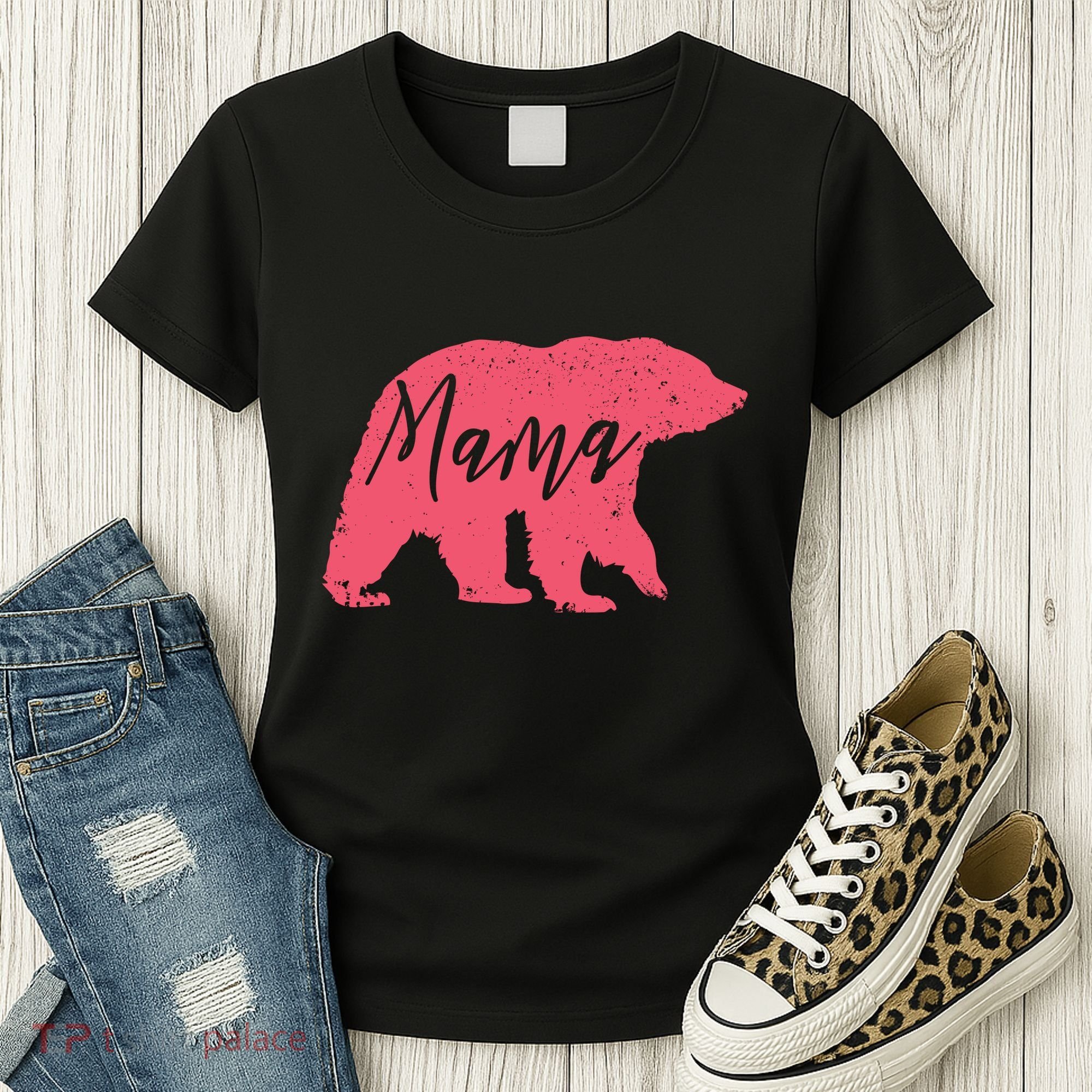 Pink Mama Bear Women's T-Shirt