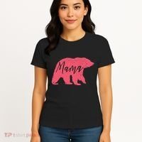 Pink Mama Bear Women's T-Shirt thumb 4