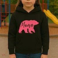 Pink Mama Bear Kids Hoodie thumb 3