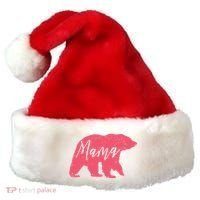 Pink Mama Bear Santa Hat thumb 0