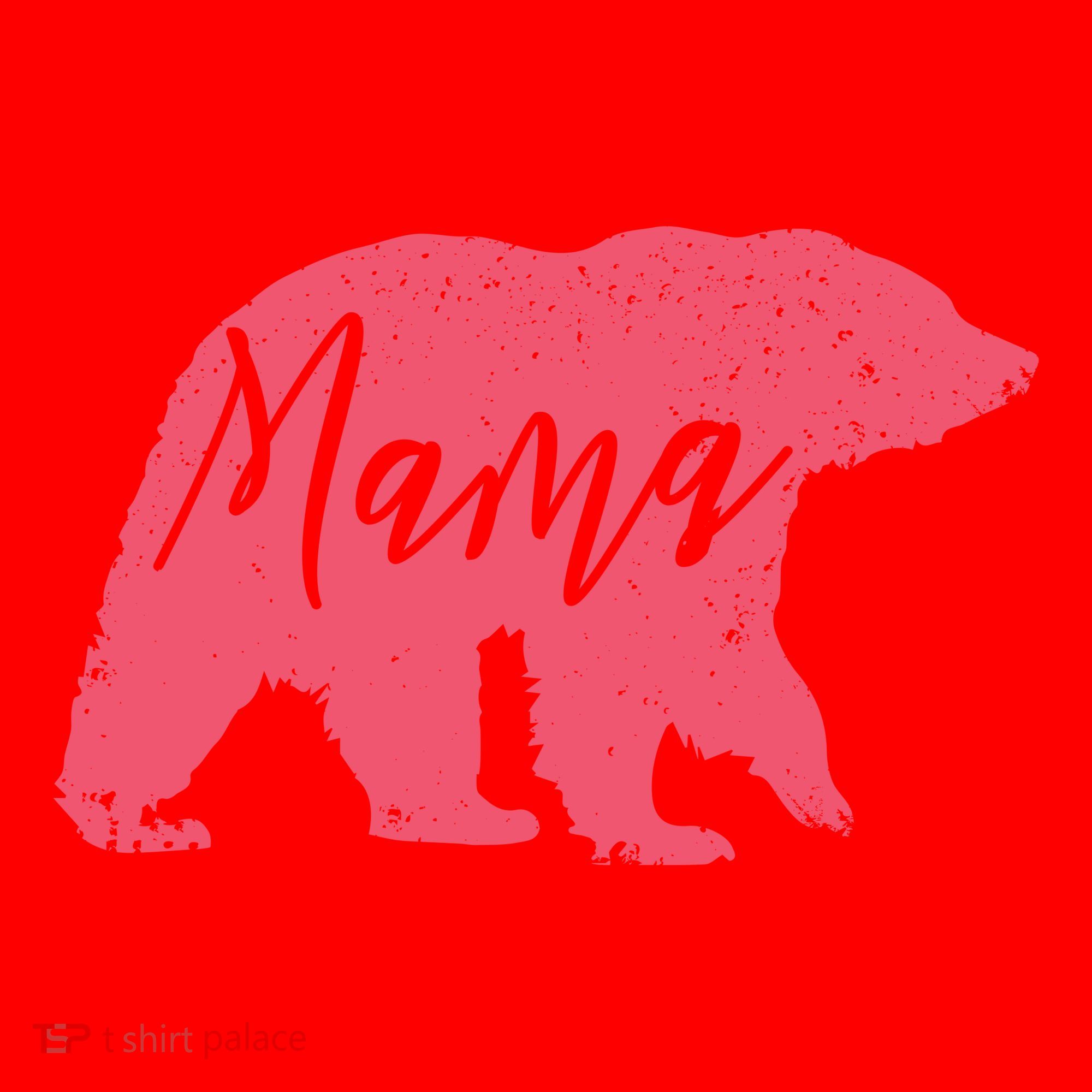Pink Mama Bear Santa Hat
